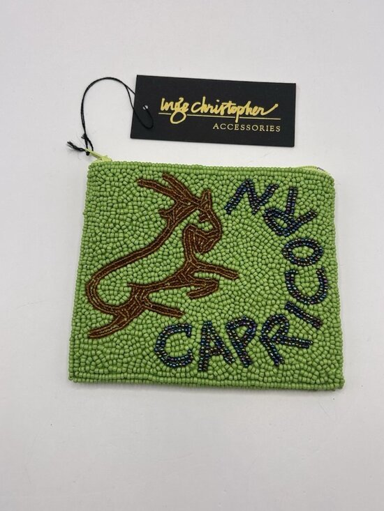 Inge Christopher Handbags - Inge Christopher Capricorn Zodiac Beaded Coin Purse NWT Horoscope Celestial New